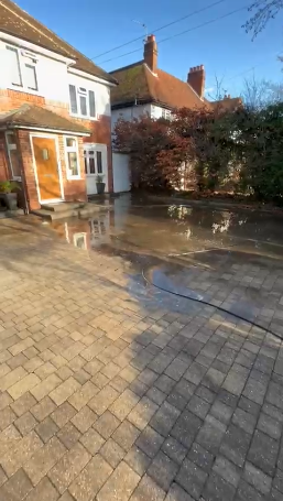 Block paving clean